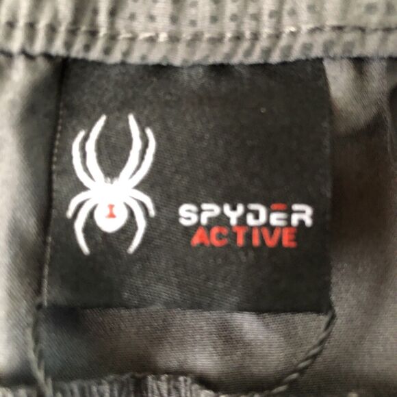 Spyder Active Shorts Mens Pro Web Grey Training Size XL NWT - Picture 3 of 12